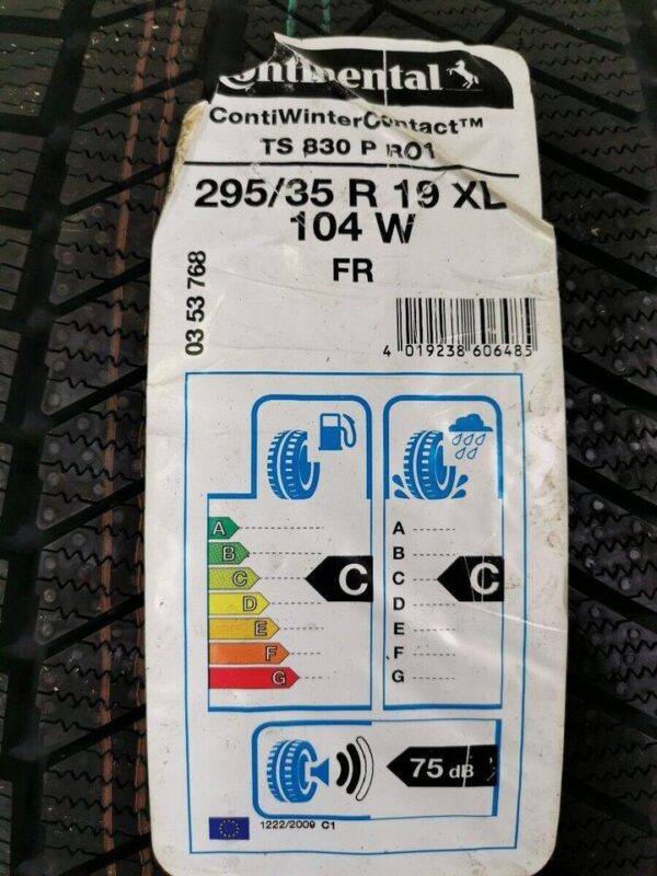 1x 295/35R19 100W CONTINENTAL WINTERREIFEN NEU 2015 #6810 – Bild 2