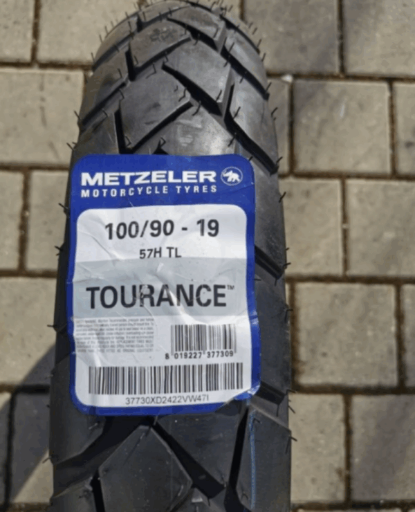 1 X 100/90-19 57H METZELER TOURANCE MOTORRAD REIFEN NEU FREIHAUS