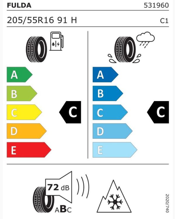 4 X 205/55R16 91H FULDA KRISTALL CONTROL HP2 WINTERREIFEN NEU – Bild 4