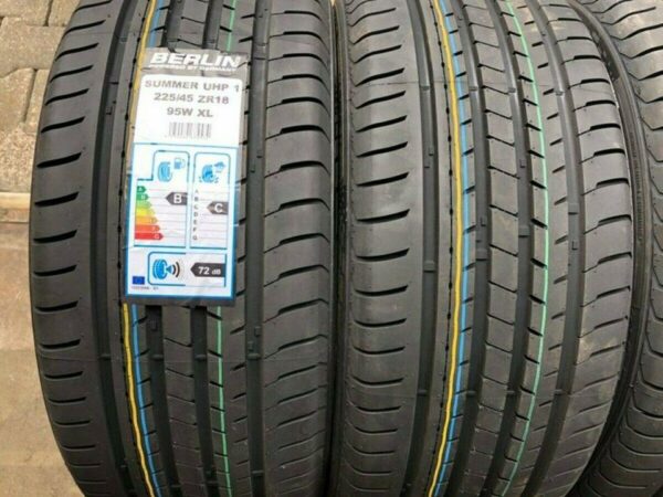 4 X 225/45R18 95W BERLIN TIRES SUMMER UHP SOMMERREIFEN 2019 #128T – Bild 2