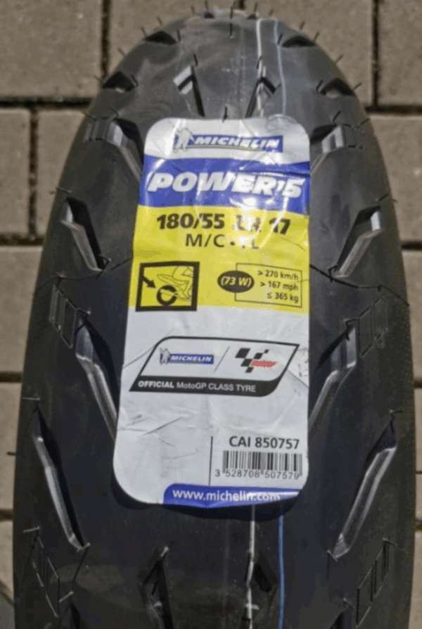 1 X 180/55ZR17 73W MICHELIN POWER 5 MOTORRAD NEU 2021
