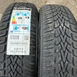 2x 165/65R15 81T DUNLOP WINTERREPONSE 2 WINTERREIFEN NEU #1Q9N