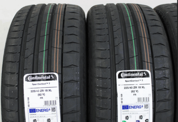 4 x 225/40R18 92Y CONTINENTAL SPORT CONTACT 7 SOMMERREIFEN NEU – Bild 2