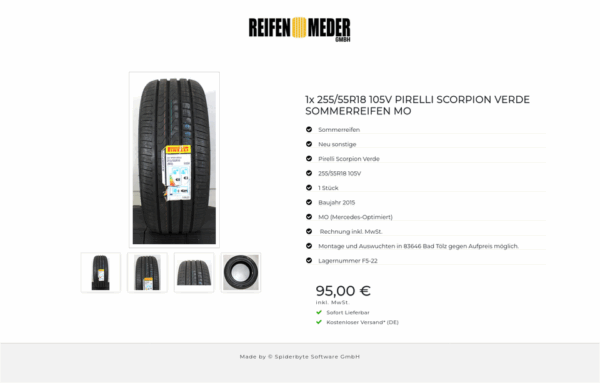 1x 255/55R18 105V PIRELLI SCORPION VERDE SOMMERREIFEN MO #1M5X – Bild 5