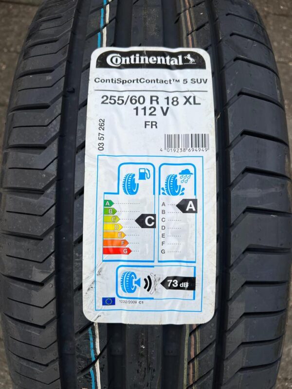 1x 255/60R18 112V CONTINENTAL SPORT CONTACT 5 2018 NEU  #1Q7A – Bild 3
