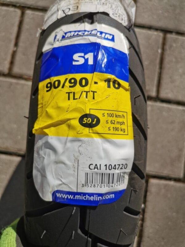 1 X 90/90-10 50J MICHELIN S1 ROLLER REIFEN 2020 NEU FREIHAUS – Bild 2