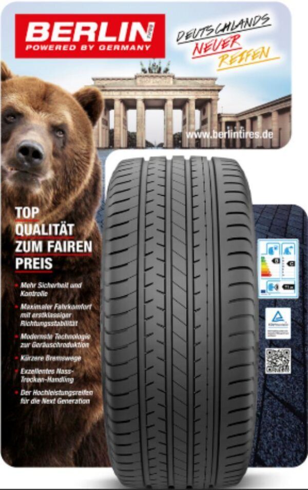 2 X 255/35R18 94Y BERLIN TIRES SUMMER UHP1 SOMMERREIFEN NEU #121L – Bild 4
