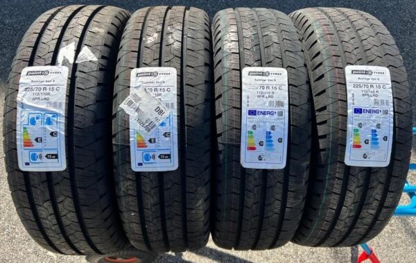 4x 225/70R15C 112/110R POINT S SOMMERREIFEN NEU 2022 #12BY