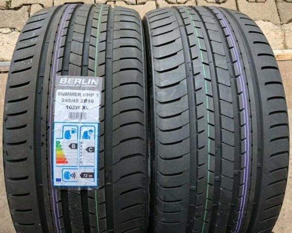 2x 245/45R19 102W BERLIN TIRE SUMMER UHP1 SOMMERREIFEN 2023 NEU