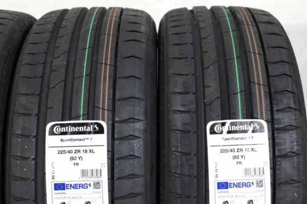 4 x 225/40R18 92Y CONTINENTAL SPORT CONTACT 7 SOMMERREIFEN NEU – Bild 4
