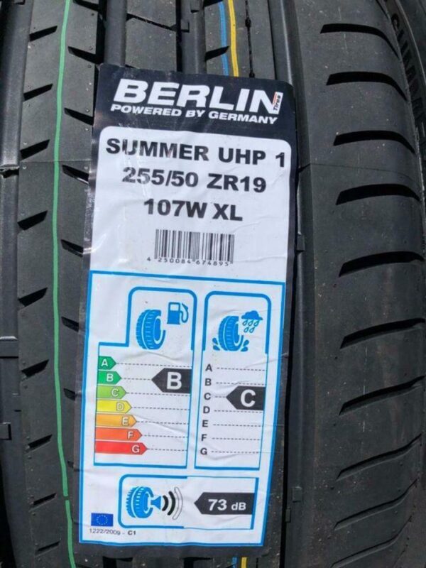 2 X 255/50R19 107W BERLIN TIRES SUMMER UHP1 SOMMERREIFEN 2019 NEU – Bild 3