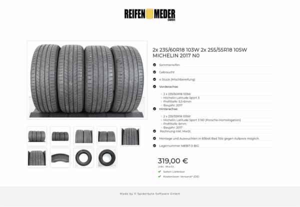 2x 235/60R18 103W 2x 255/55R18 105W MICHELIN 2017 N0 #1H2F – Bild 10