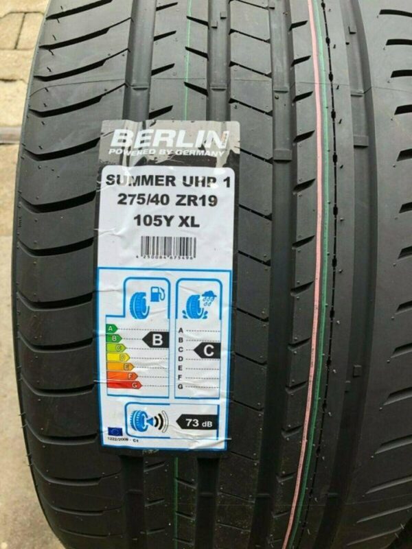 2 X 275/40R19 105Y XL BERLIN TIRES SUMMER UHP SOMMERREIFEN  #126D – Bild 2
