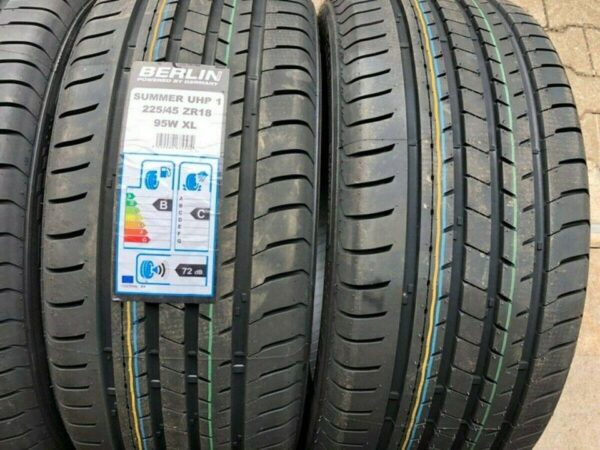 4 X 225/45R18 95W BERLIN TIRES SUMMER UHP SOMMERREIFEN 2019 #128T – Bild 3