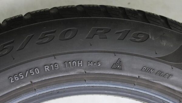 4x 265/50R19 110H PIRELLI WINTERREIFEN RUNFLAT 2019 * #1PBK – Bild 6