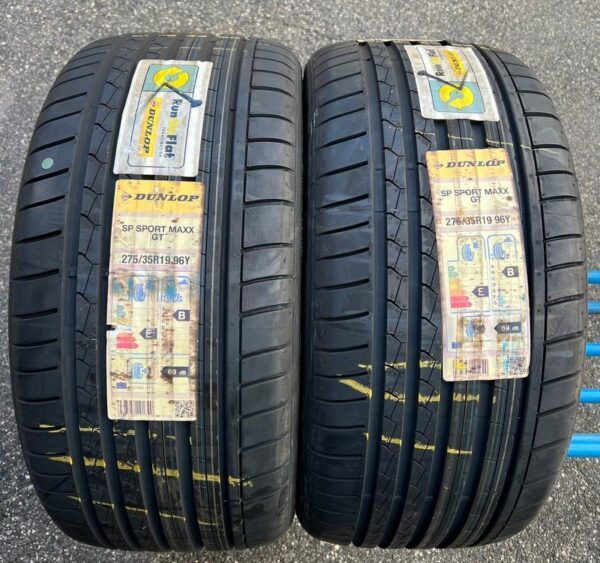 2x 275/35R19 96Y DUNLOP SOMMERREIFEN RUNFLAT NEU 2012 * #12AT