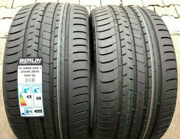 2 X 275/40R19 105Y XL BERLIN TIRES SUMMER UHP SOMMERREIFEN  #126D