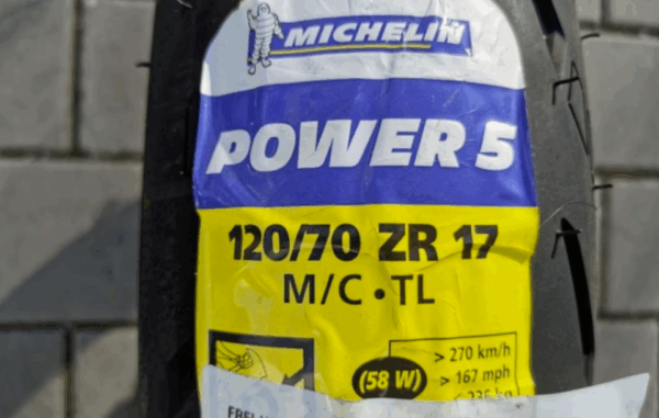 1 X 120/70ZR17 58W MICHELIN POWER 5 MOTORRAD REIFEN NEU 2020