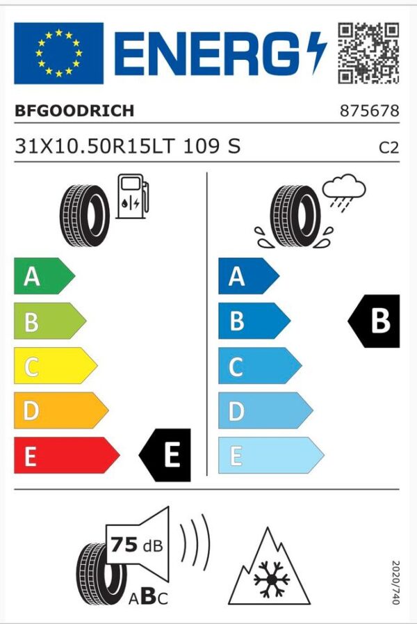 4x LT31x10.50R15 109S BFGOODRICH ALL TERRAIN T/A GANZJAHRESREIFEN – Bild 5