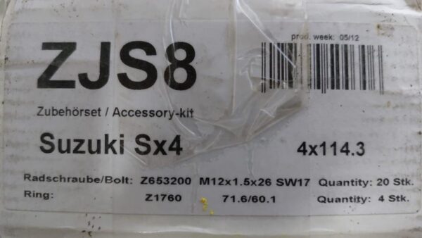 1x ZUBEHÖRSET SUZUKI SX4 NEU RADSCHRAUBEN