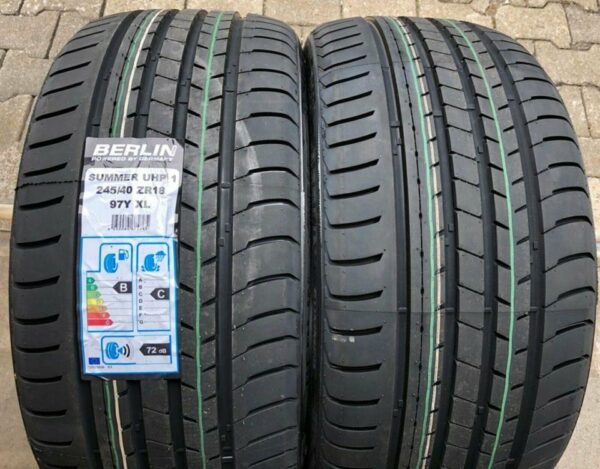 2x 245/40R18 97Y BERLIN TIRES SUMMER UHP1 SOMMERREIFEN 2020 #123A