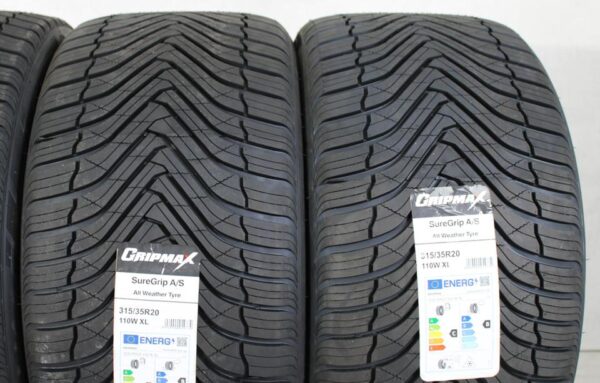 2x 275/40R20 106W 2x 315/35R20 110W GRIPMAX SUREGRIP A/S #1IWB – Bild 4