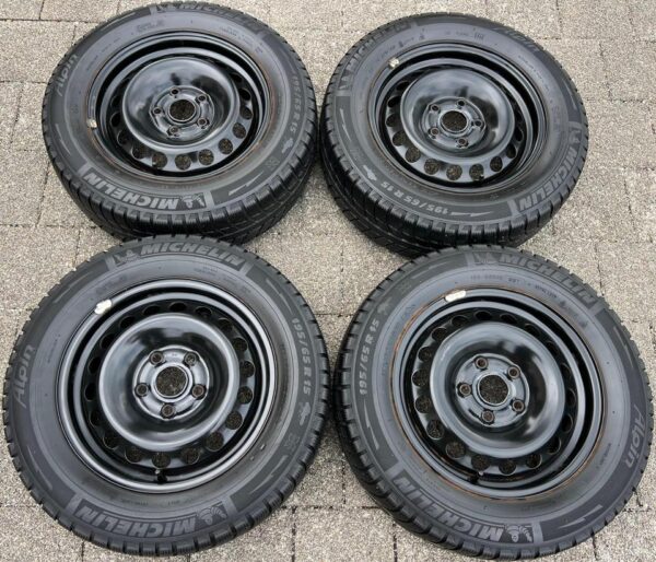 4 STAHLFELGEN 15" VW GOLF 5 6 TOURAN SKODA OCTAVIA 1Z SEAT  #1ZAD