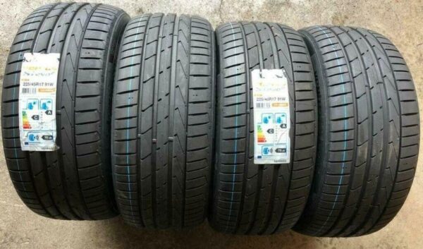 4 X 225/45R17 91W HANKOOK VENTUS S1 EVO 2 SOMMERREIFEN NEU  #13LN