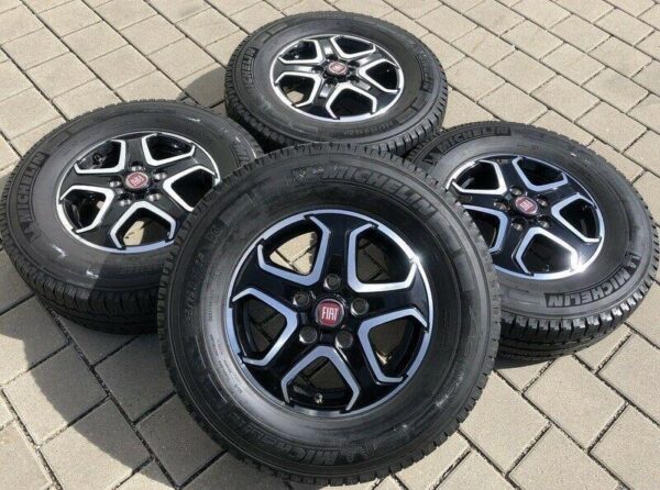 4 ORIGINAL ALU SOMMERRÄDER FIAT DUCATO 250 225/75R16CP 116Q #112L