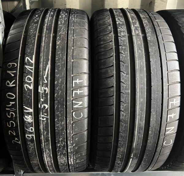 2x 255/40R19 96V DUNLOP SPORT MAXX GT SOMMERREIFEN 2012 #1V2O
