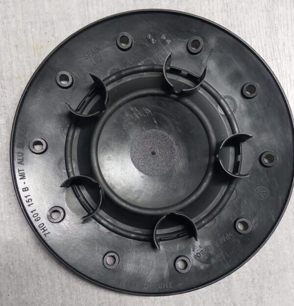 1x ORIGINAL Nabendeckel VW T5 T6 16/17 Zoll Schwarz  #1M2L – Bild 2