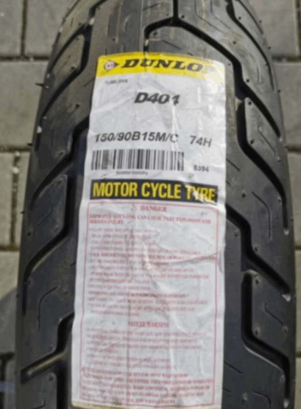 1 X 150/90B15 M/C 74H DUNLOP D404 MOTORRAD REIFEN NEU