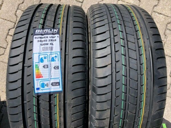 2 X 245/45R18 100W BERLIN TIRES SUMMER UHP1 SOMMERREIFEN  #121C
