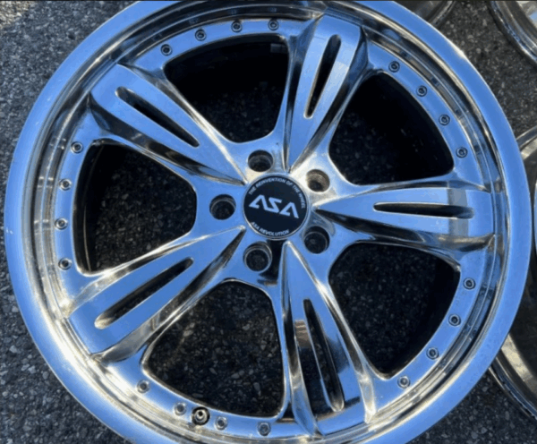 4 ALUFELGEN 19" CHROM AUDI SEAT SKODA VW 8,5x19 5x112 FREIHAUS – Bild 6