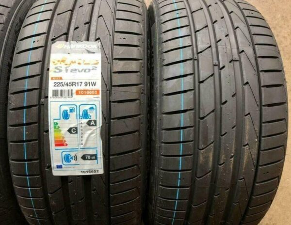 4 X 225/45R17 91W HANKOOK VENTUS S1 EVO 2 SOMMERREIFEN NEU  #13LN – Bild 3