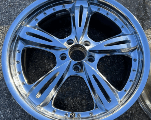 4 ALUFELGEN 19" CHROM AUDI SEAT SKODA VW 8,5x19 5x112 FREIHAUS – Bild 3