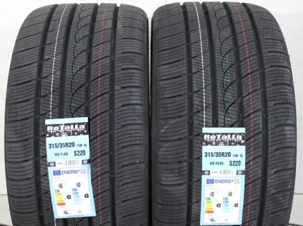 2x 315/35R20 110V ROTALLA ICE-PLUS S220 WINTERREIFEN XL #1HFI – Bild 2