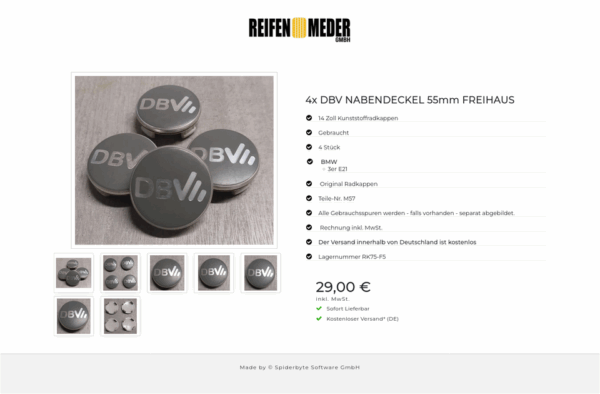 4x DBV NABENDECKEL 55mm FREIHAUS #1MFC – Bild 8