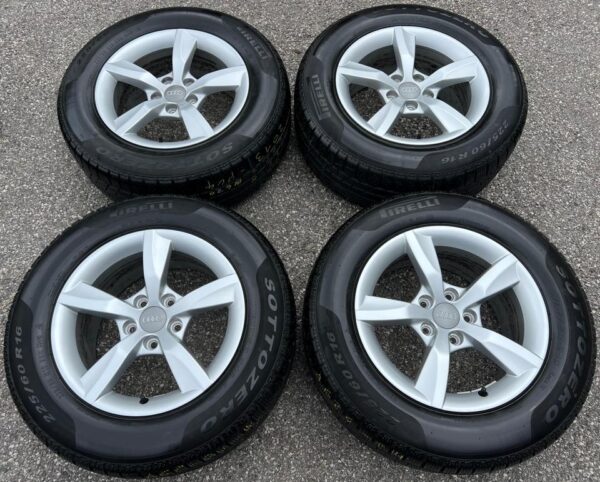 4 ORIGINAL 16" ALUFELGEN FELGEN AUDI A6 4G 4G0071496 7,5x16 #1L3S – Bild 2