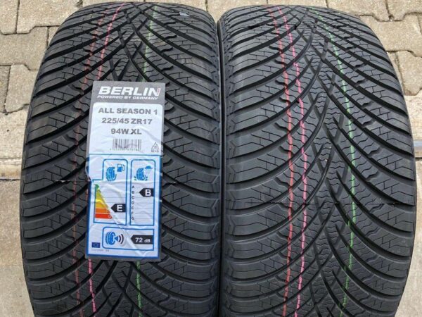 2 X 225/45R17 94W BERLIN TIRES ALL SEASON ALLWETTERREIFEN #11VV