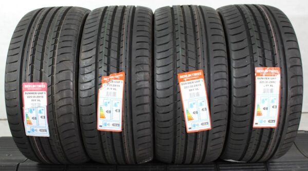 4x 225/35R19 88Y BERLIN TIRES SUMMER UHP1 SOMMERREIFEN XL #1VBT