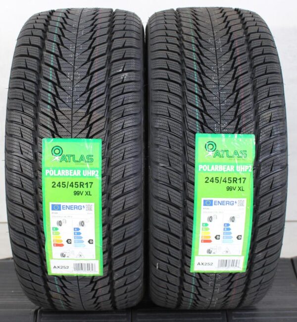 2x 245/45R17 99V ATLAS POLARBEAR UHP2 WINTERREIFEN XL #1HFD