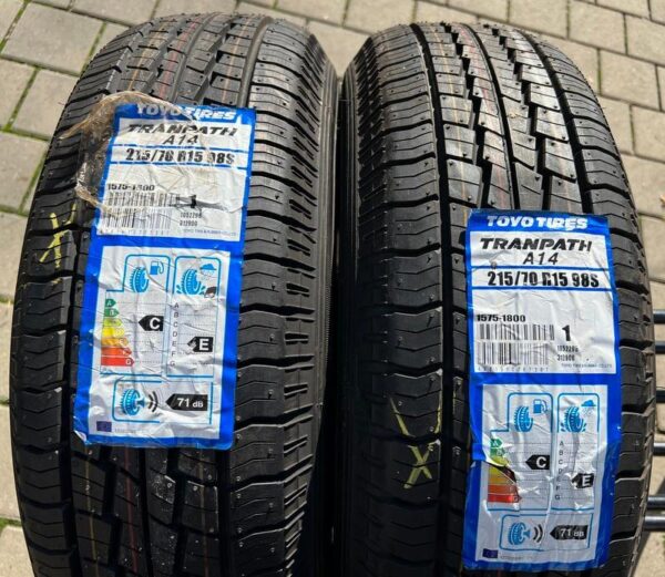 2x 215/70R15 98S TOYO TRANPATH A14 SOMMERREIFEN NEU 2016 #7605