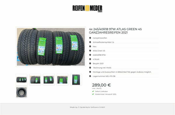 4x 245/40R18 97W ATLAS GREEN 4S GANZJAHRESREIFEN 2021 #19JR – Bild 7