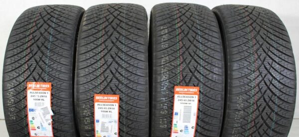 4x 245/45R18 100W BERLIN TIRES GANZJAHRESREIFEN 2022 XL #1IWQ – Bild 2