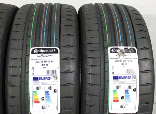 4x 225/35R19 88Y CONTINENTAL SPORT CONTACT 7 SOMMERREIFEN #1L0A – Bild 4