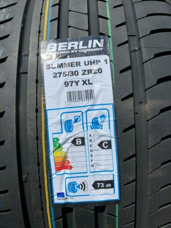 4x 255/45R18 103W BERLIN TIRES SUMMER UHP1 SOMMERREIFEN #151A – Bild 5