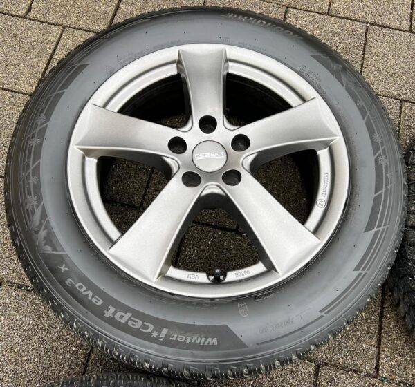 4 ALU 17" WINTERRÄDER VW TIGUAN II 5N ALLSPACE SKODA KODIAQ #1V0G – Bild 4