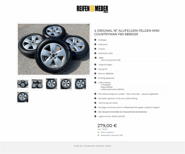 4 ORIGINAL 16" ALUFELGEN FELGEN MINI COUNTRYMAN F60 6856029 #17QV – Bild 7