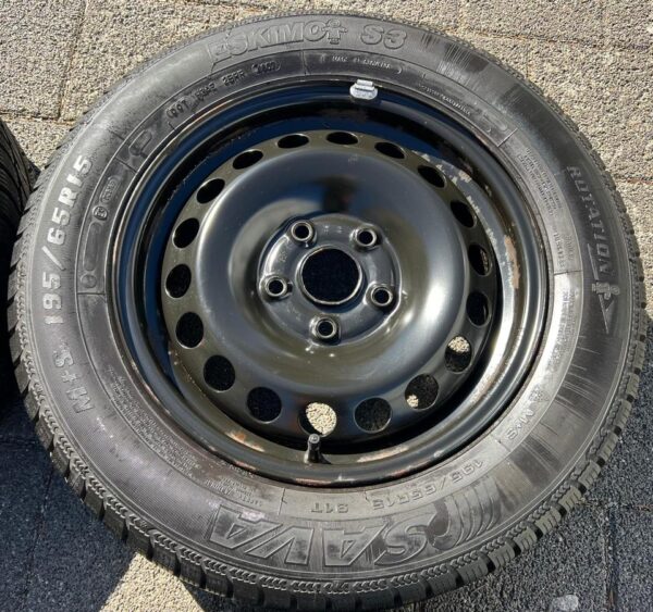 4 STAHLFELGEN 15" VW GOLF 5 6 TOURAN SKODA OCTAVIA 1Z SEAT  #1VLP – Bild 5
